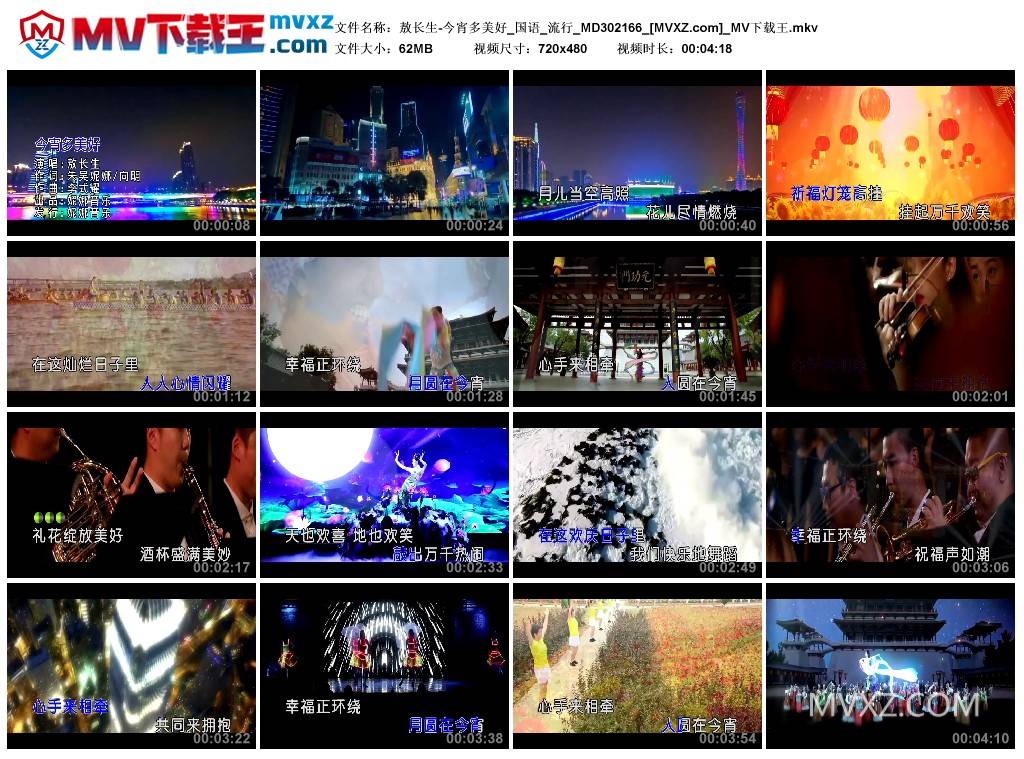 敖长生-今宵多美好_国语_流行_MD302166